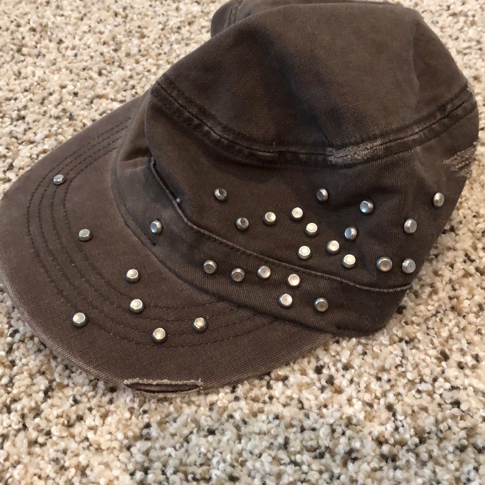 Jcrew distressed beaded hat